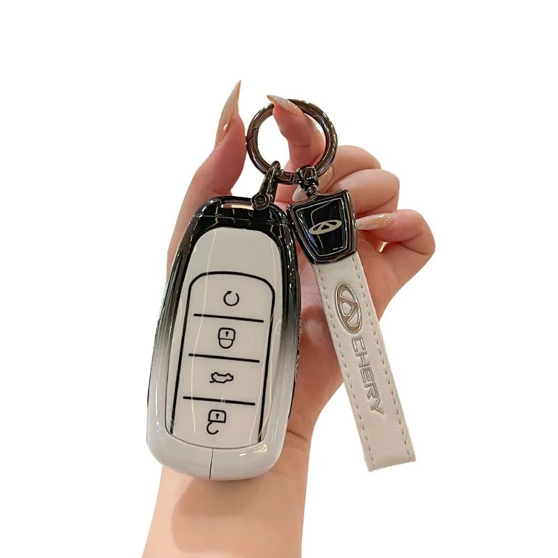Premium Zinc Alloy Key Cover Case for Chery Tiggo 9/Tiggo 8 Pro/Explore 06/Arrizo 8 Plus/Omoda 5 - Protective Key Fob Shell
