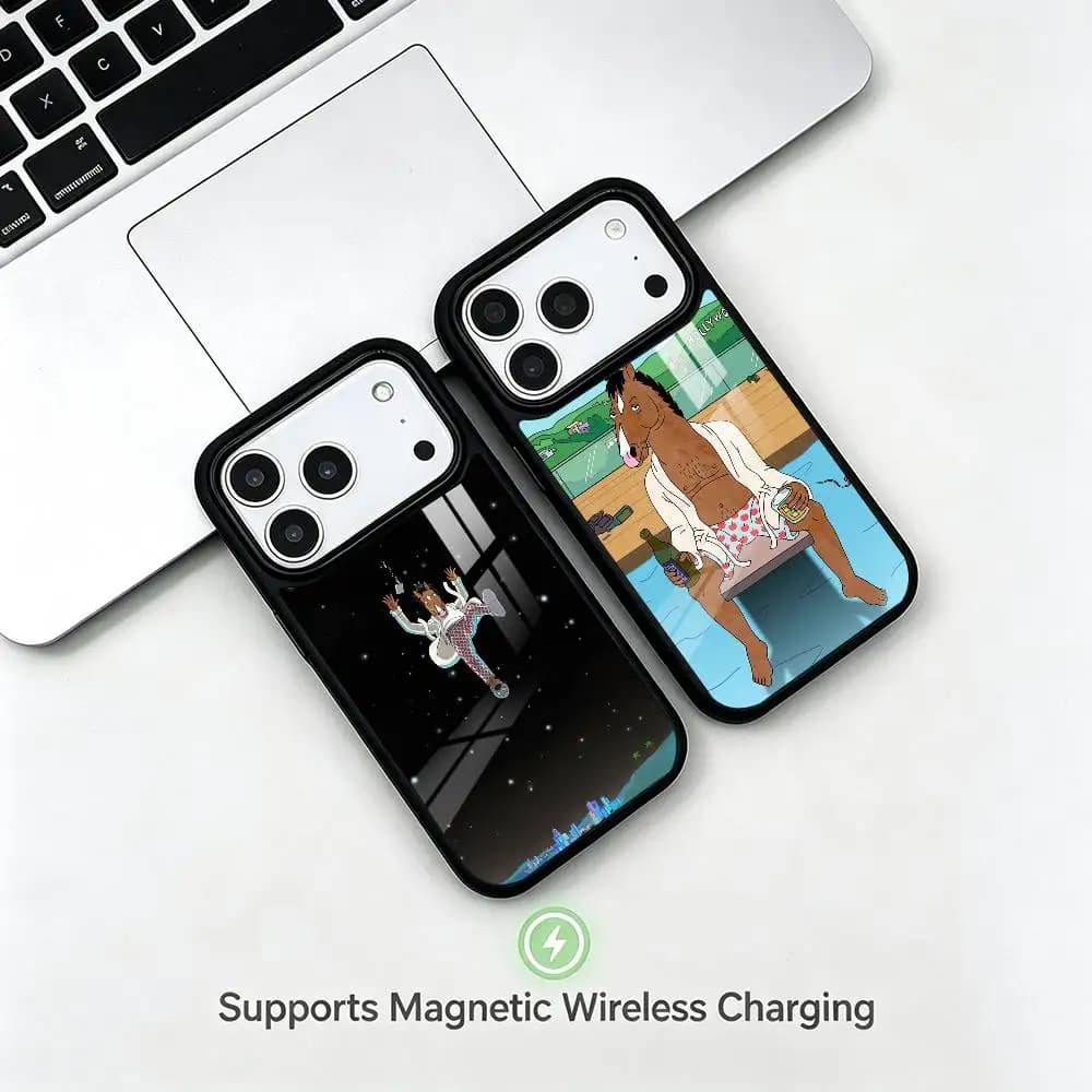 cartoon B-BoJacks Horseman  gift Phone Case For iPhone17,16,15,14,13,12,11 Plus,Pro Allows magnetic wireless charging