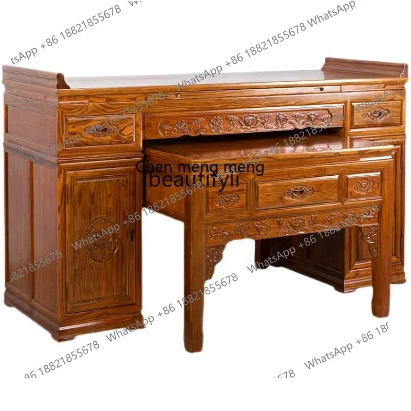 178Solid Wood Altar Household Altar Cabinet Altar Buddha Shrine God of Wealth Position Buddha Table