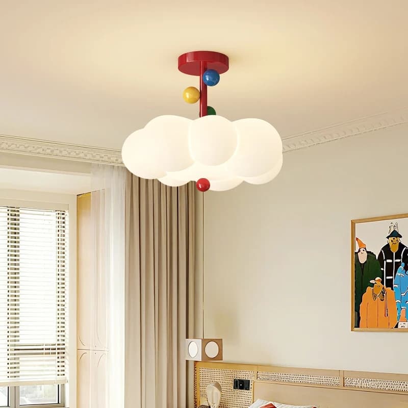 Cream Wind Color Room Light Creative Boys and Girls Bedroom Light Memphis Eye Protection Master Bedroom Ceiling Light