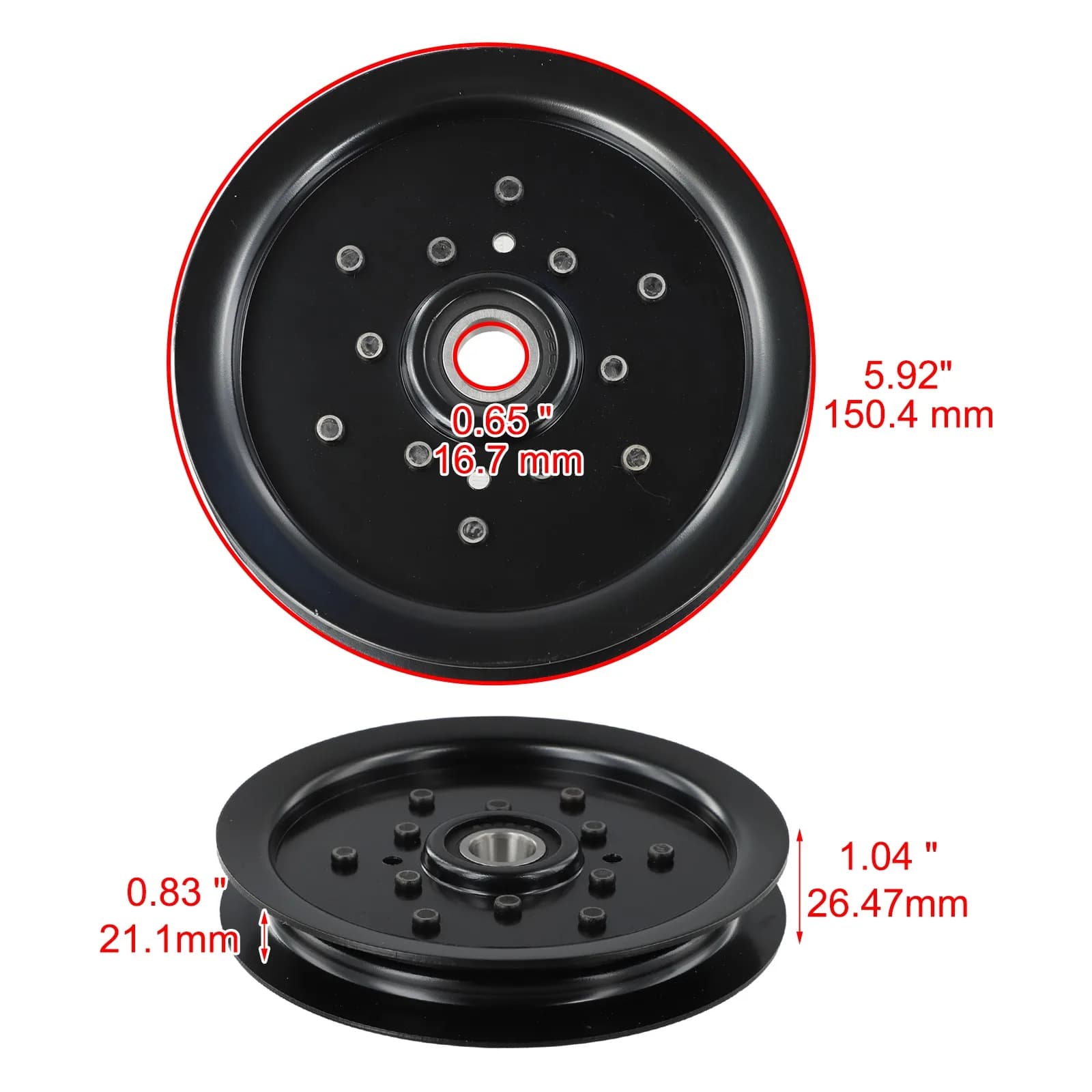 AM143737 Lawn Mower Pulley for Z225 Z235 Z245 Z255 Z355E Z425 Z435 Z445 LT190 Optimal Performance and Reliability