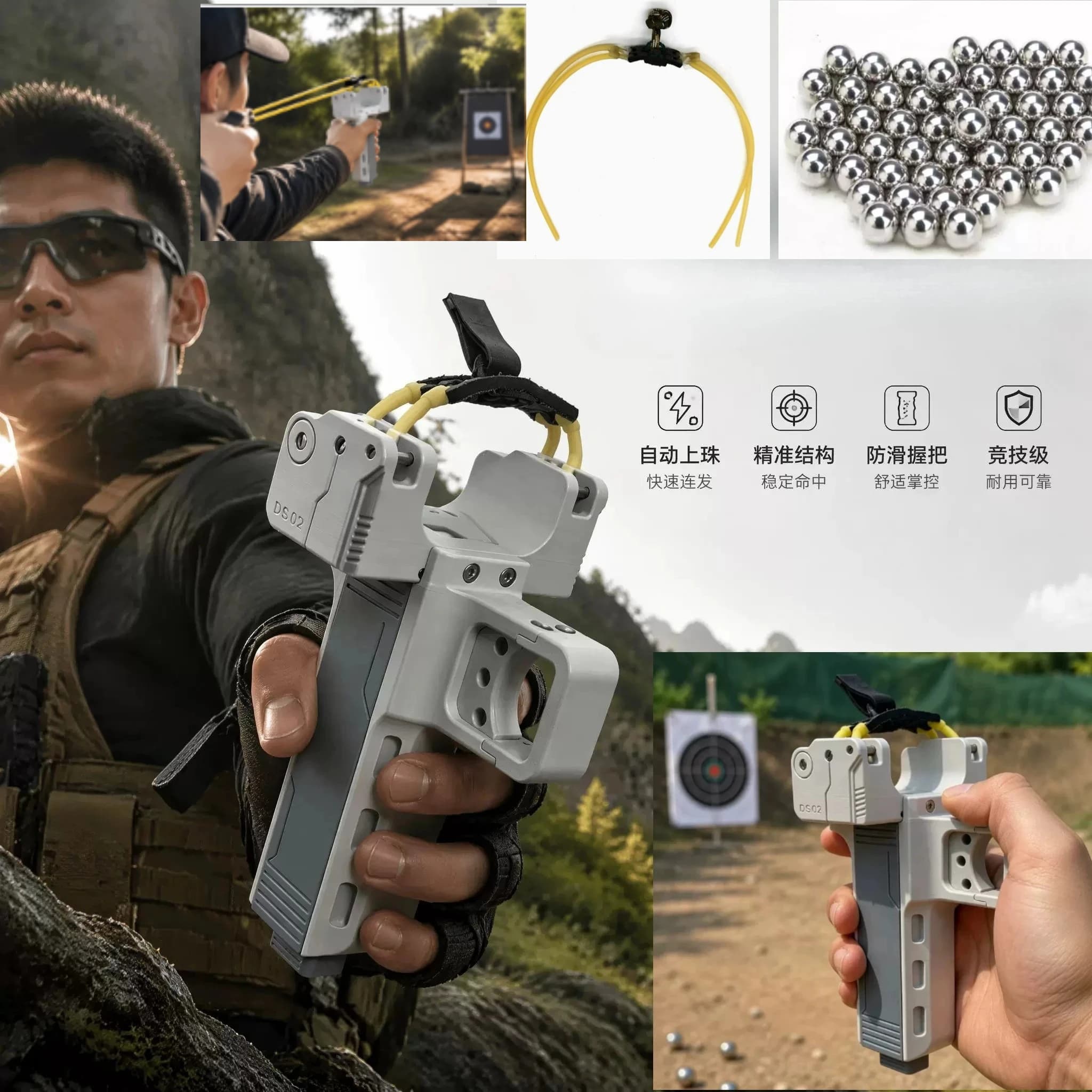 Portable High-precision Semi-automatic Rapid Shooting Hunting Tool Parts for Outdoor Sports Competitions