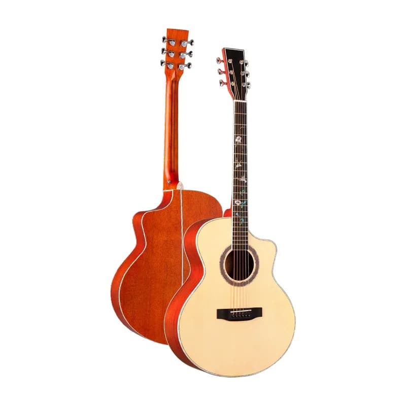 41 inch folk spruce peach blossom core full single guitar original sound acoustic guitar veneer