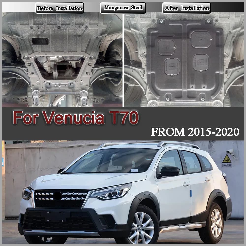 For Venucia‌ T70 2015-2020 1.6L 2.0L Higher Quality Alloy Under Engine Guard Mudguard Board Splash Shield Mud Fender Plate Panel