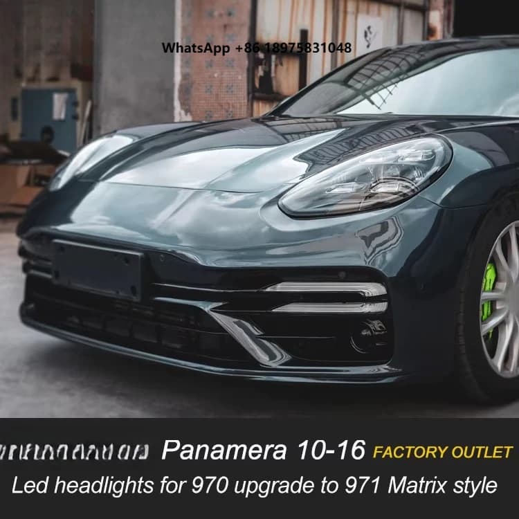 [1979] 2010-2016 970 Upgrade to 971 Style Led Headlights Turbo s Bumper Body Kit for ‘Porsche Panamera 970.1 970.2