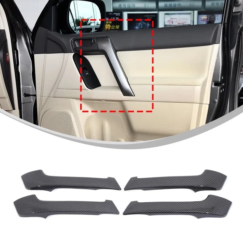 For 2010-2018 Toyota Prado Door Inner Handle Protective Cover Inner Handle Protective Trim ABS  Car Accessories