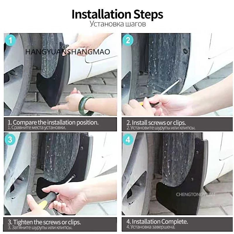 4PCS Mudguards For For Chery Exeed Exceed RX 2023 2024 Mud Flaps Fender Cover Flares Splash Guard Cover Exterior Accessories
