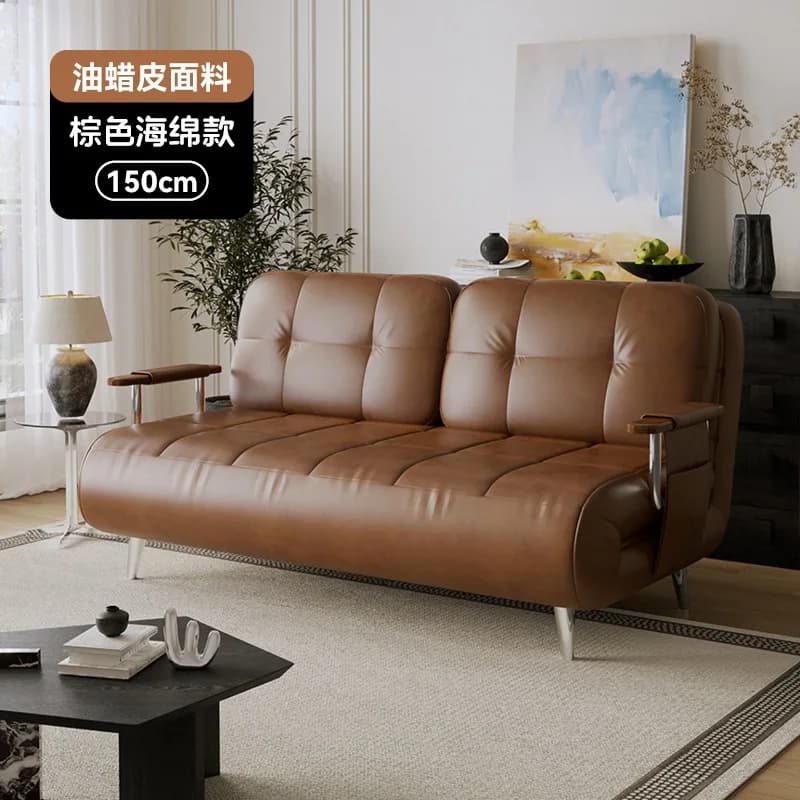 HYS sofa bed single foldable dual-purpose medieval small apartment living room study telescopic multi-purpose integrated folding