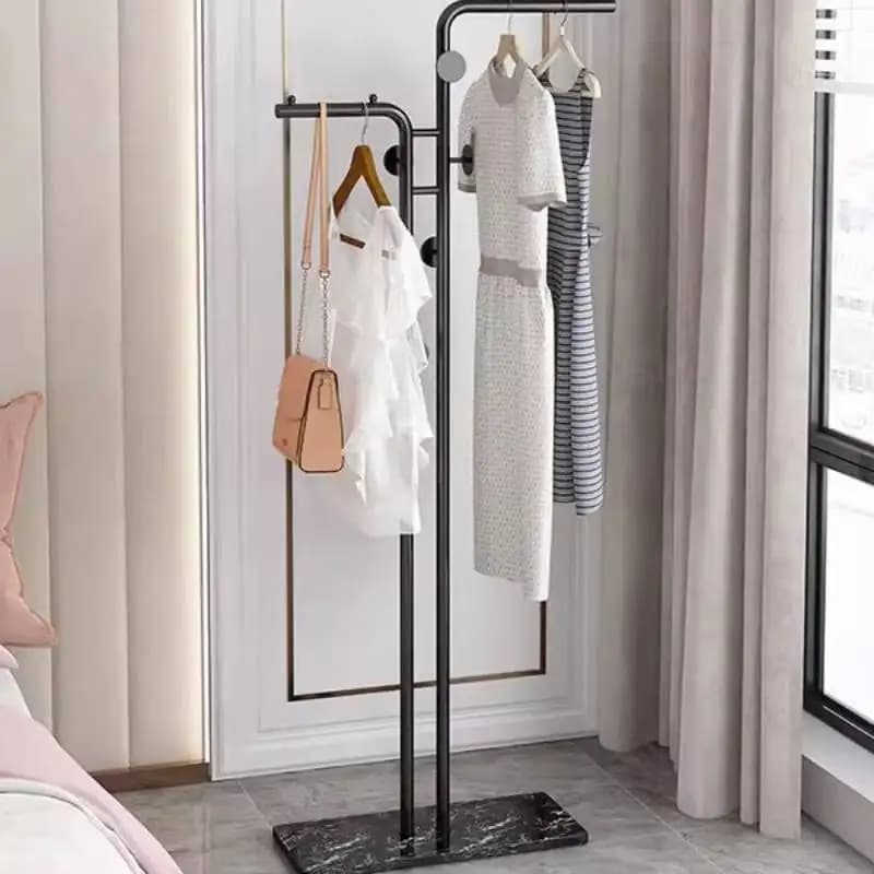 Black Boutique Clothes Racks Hanging Indoor Nordic Bedroom Clothing Rack Living Room Stand Perchero De Ropa Room Furniture