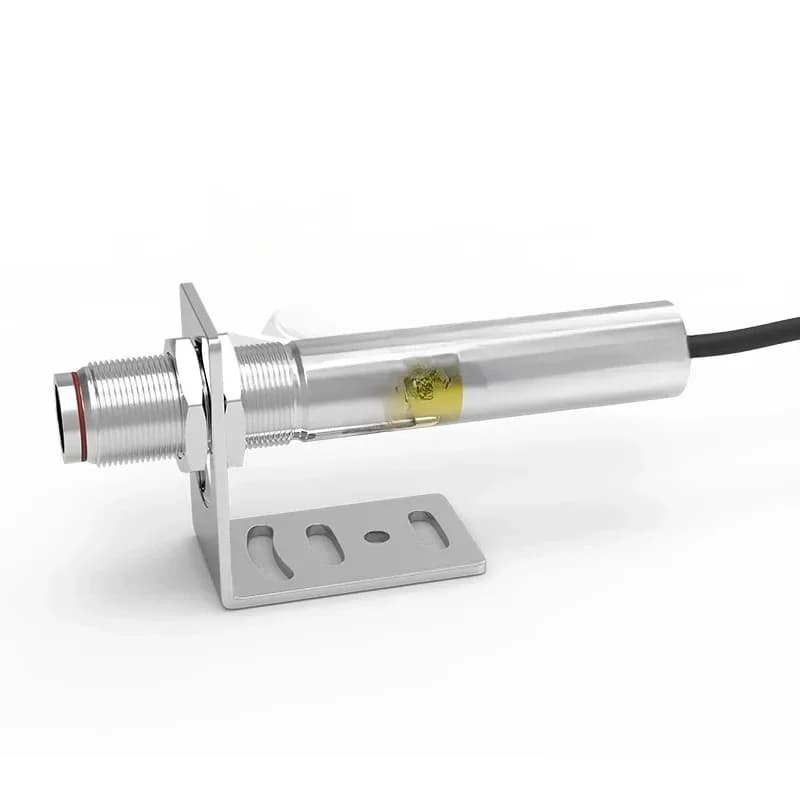 Non-contact online thermometer with built-in dual laser aiming temperature sensor probe