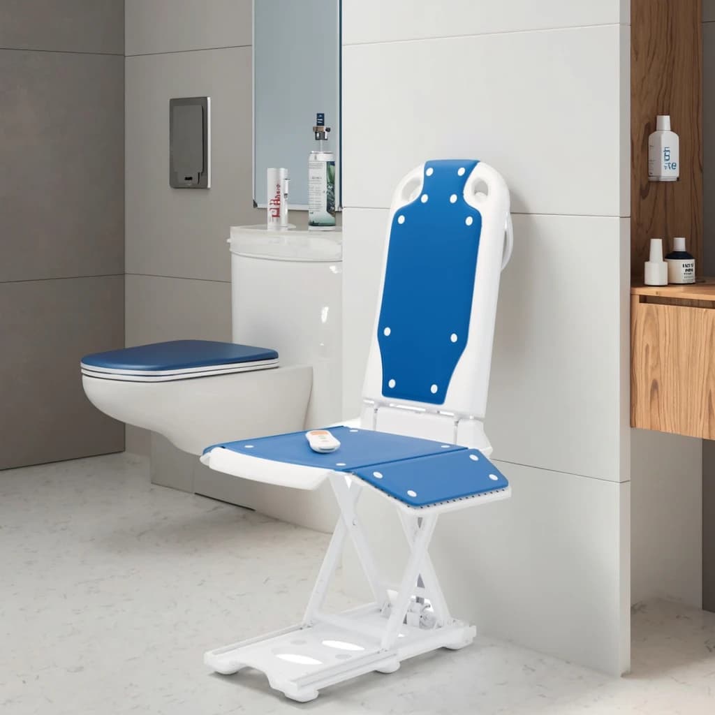 Electric Chair Lift,With 2 Types Suction Cups,Height Up To 85cm Support Up To 140kg,Lift Chair,Bathtub Shower