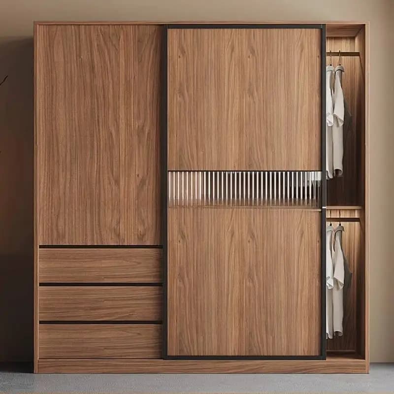 Luxury Decoration Wardrobes Japanese Style Cheap Wooden Storage Wardrobes Space Saving Bedroom Armadio Guardaroba Furniture Home