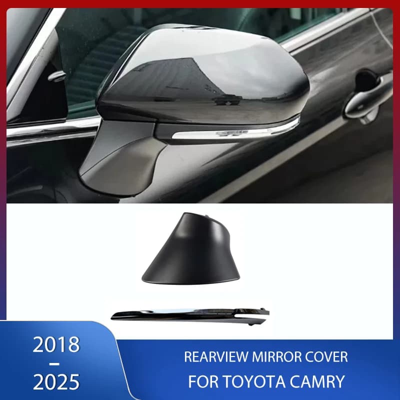 Rearview Mirror Base Outer Cover Lower Shell Bright Strip For Toyota Camry 2018 2019 2020 2021 2022 2023 2024 2025