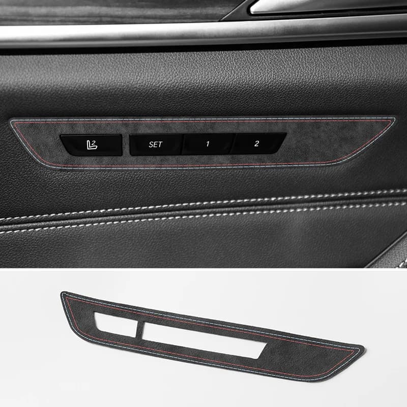 Made of Alcantara For BMW 5 Series G30 G38 Seat Side Control Panel Trim Sticker Car Interior Tuning Accessories Fit for LHD/RHD