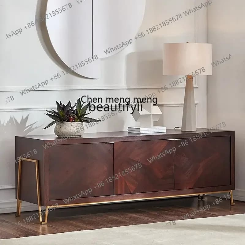 ss 8350  Light Luxury Modern TV Bench for Bedroom Simple Living Room TV Stand Floor Cabinet