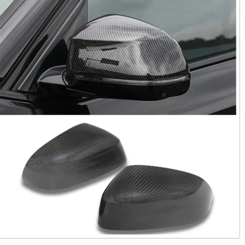 Car Styling Exterior Rearview Mirrors Decoration For BMW X5 2019-2021 LHD ABS Carbon Fiber Color Reversing Mirror Cover Trim