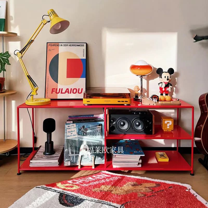 Modern Aesthetic Tv Stands Designer Minimalist Organizer Shelf Display Tv Table Living Room Storage Muebles Trendy Furniture