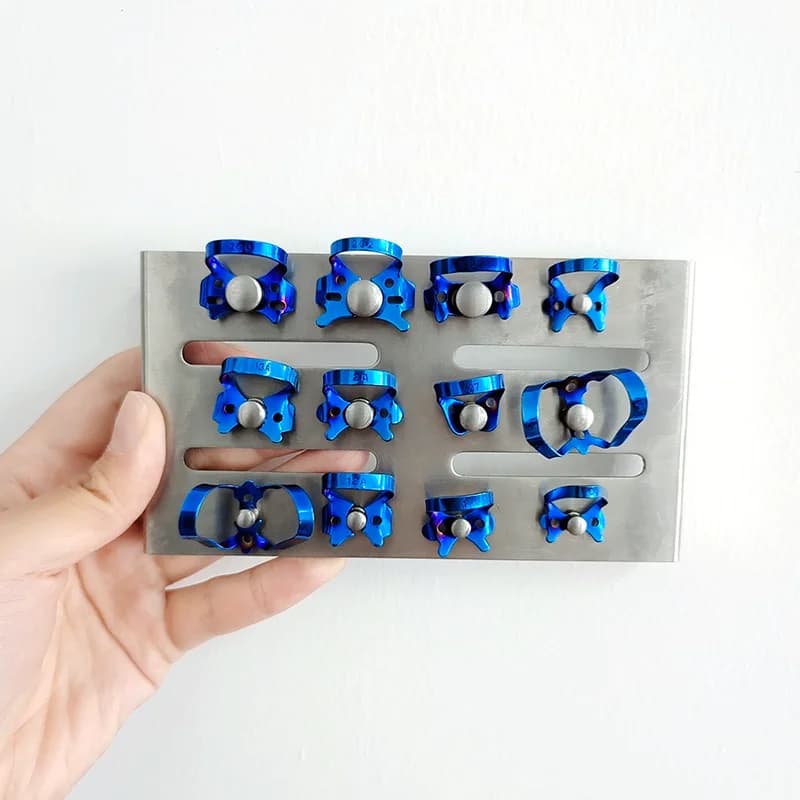 Lab StainlesSteel Rubber Stamp Clip, Anterior and Posterior Molar Clip Accessories, Punching Tool S
