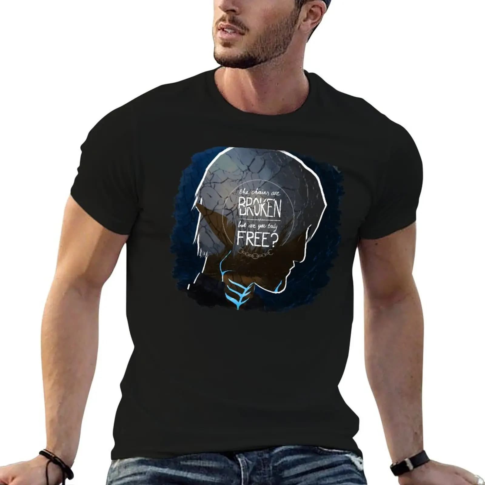 Fenris - The Chains Are Broken T-Shirt sports fans graphic shirts mens tall t shirts