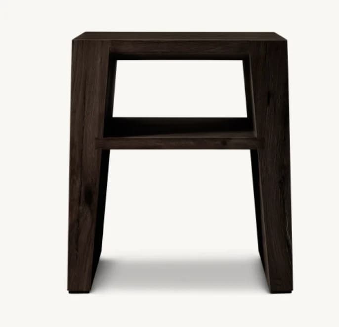 #  Modern Design Living Room Furniture Simple Hand-Forged Oak Side Tables