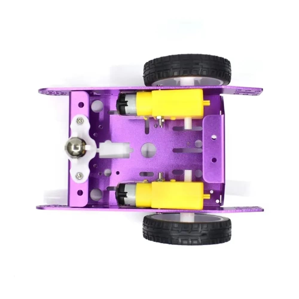 2WD  aluminio 2WD coche juguetes educativos nueva aleación chasis  coche Robot inteligente chasis  coche Robot inteligente Kit D