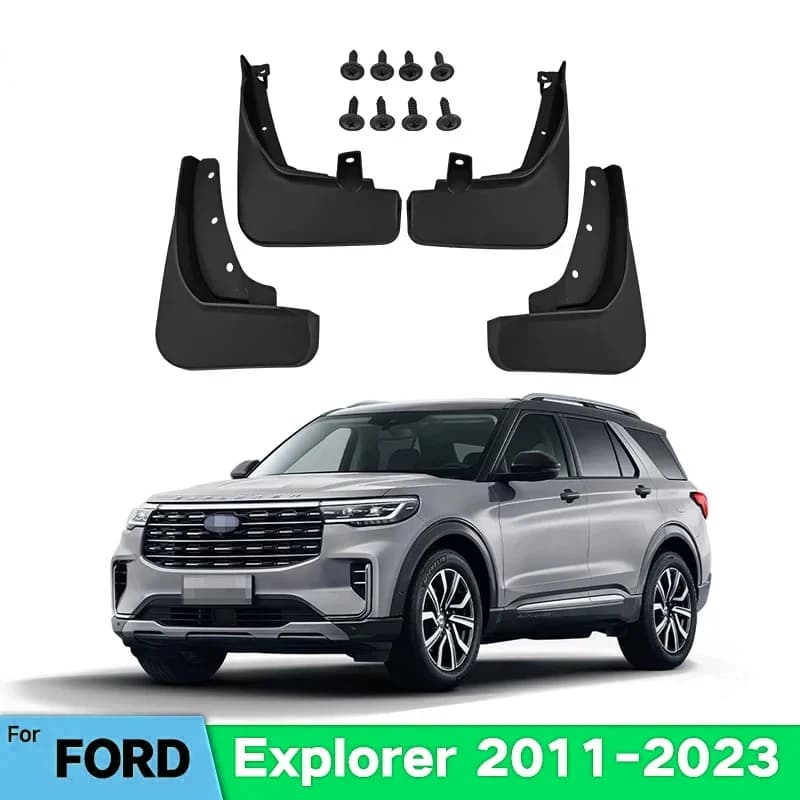 MudFlaps For Ford Explorer 2011-2023 U502 U625 Mud Flaps Splash Guard Mudguards Front Rear Fender Auto Styline Car Accessories