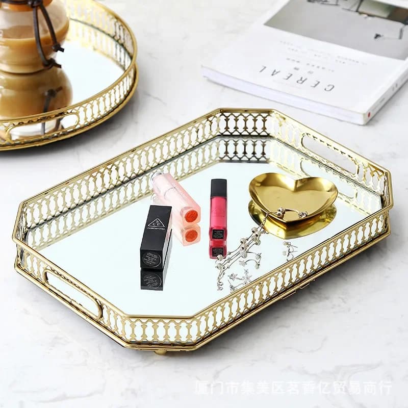 Rectangle tray, simple living room coffee table model room to store tea tray