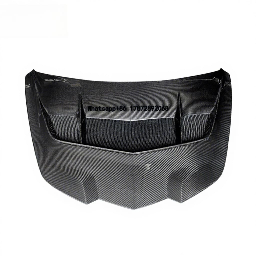 New 2020+ C8 Carbon Fiber Hood ZR1 Style Modified Black Bolt-On High Performance with 1 Year Warranty