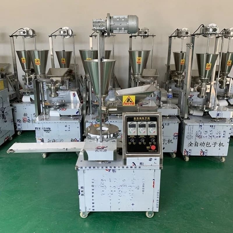 Small stainless steel automatic steamed bun machine Intelligent kneading steamed bun machine