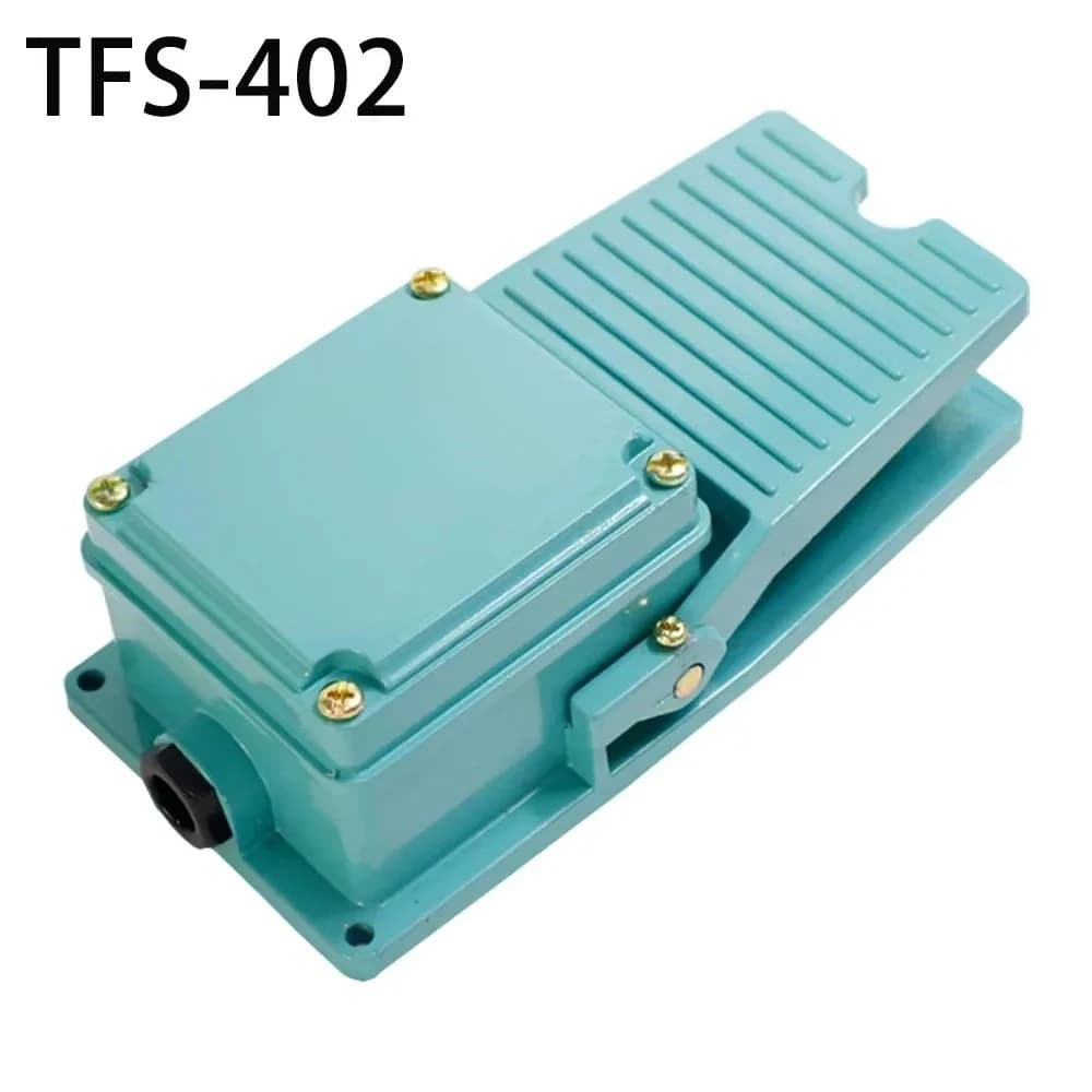 1 Uds AC 250V 15A 1NO 1NC interruptor  pie  Pedal momentáneo con prensaestopas  Cable TFS-402 control ver