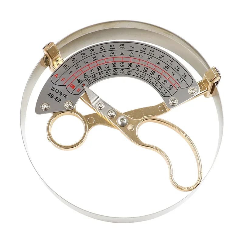 Qixin measuring hat circumference tool adult  stainless steel inner diameter head circumference ruler 49-62cm