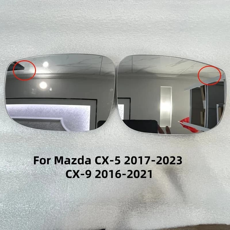 For Mazda CX-5 2017-2023 CX-9 2016-2021 Side Mirror Glass with Heating Blind Spot Monitoring TK71691G1 TK71691G7 Auto Parts