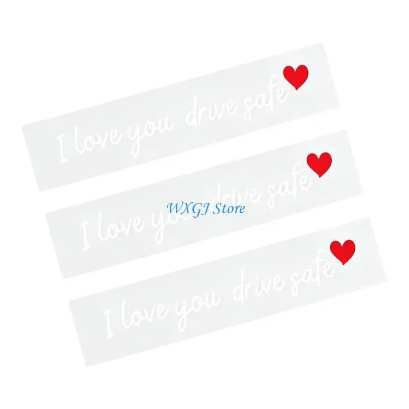 37JE Car Glass Message Decal for Drivers with Script Lettering Accent