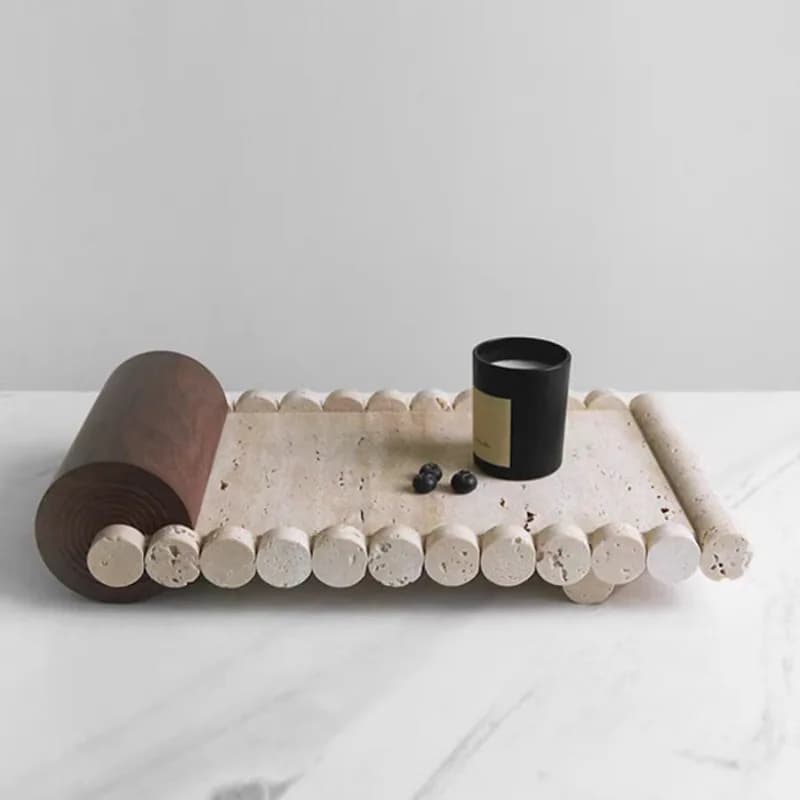Modern Resin Fruit Tray Minimalist Artistic Serving Tray for Dining Table Entrance Key Storage Luxury Living Room Display Dish