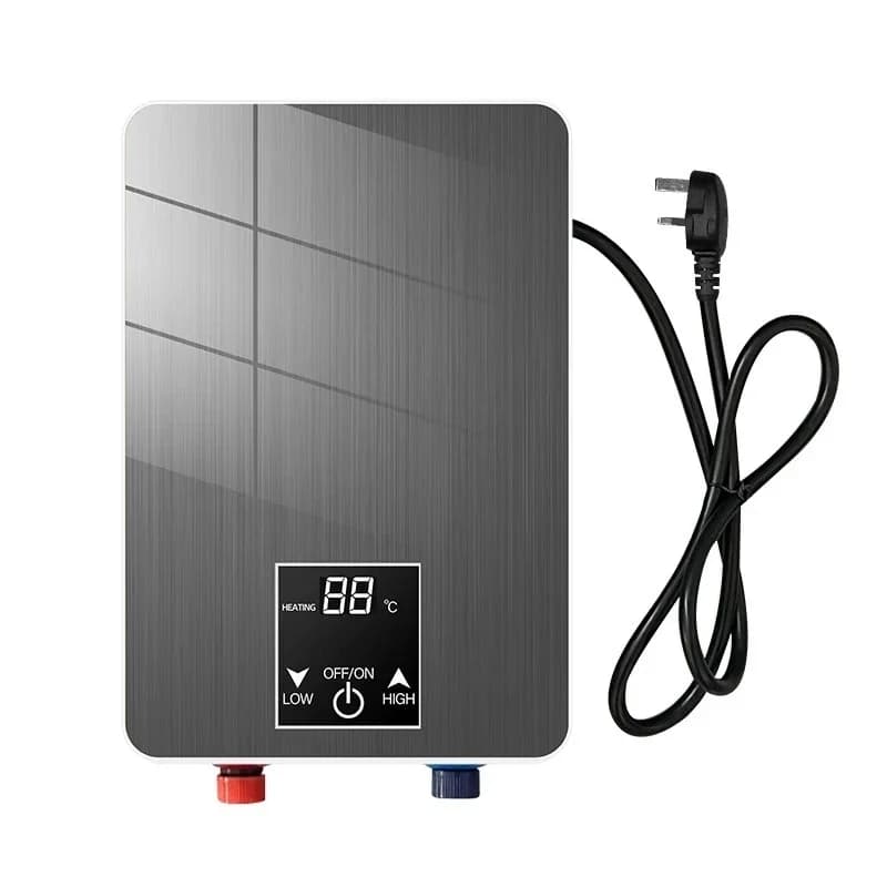 Smart home led digital electric kitchen hot instant small water heater