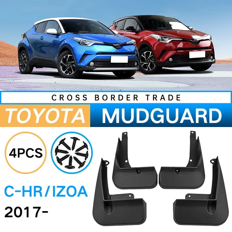 MudFlaps For Toyota C-HR CHR 2016-2023 CHR Mudguards Mud Flaps Splash Guards Front Rear Wheels Fender Car Accessories 4Pcs