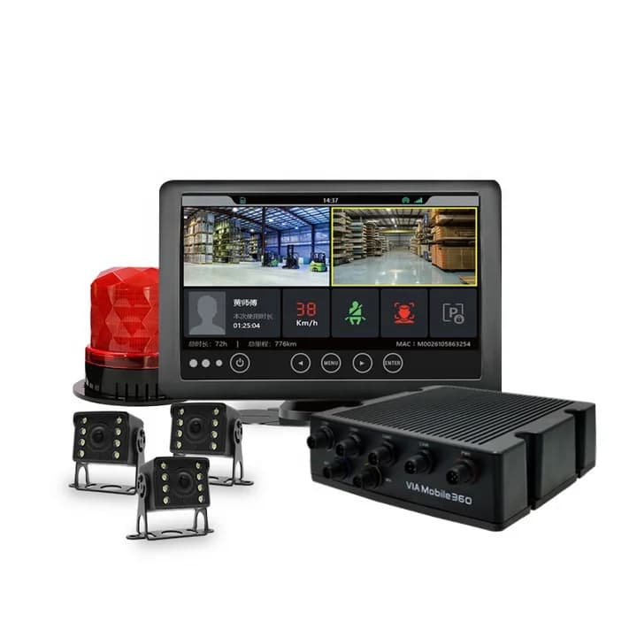AI Warning System with Anti-Collision Pedestrian Detection for Forklift Trucks & Engineering Vehicles Car Alarms