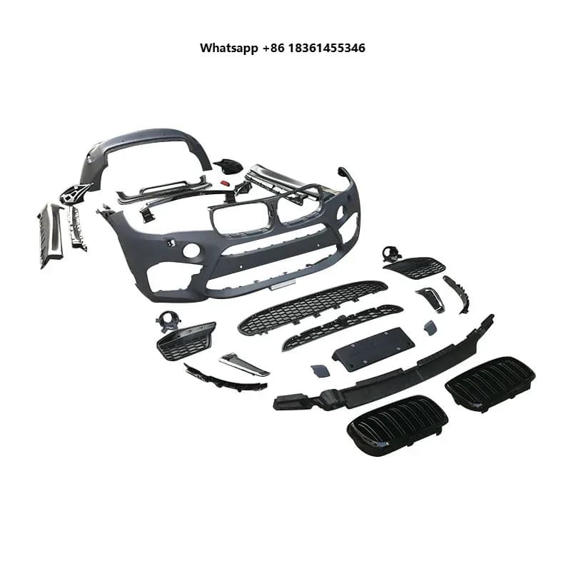For s X6 F16 Set Body Kit Upgrade to X6M Style PP Bumpers Grille Complete Side Skirts Front Lip Rear Diffusers STLFNew Design
