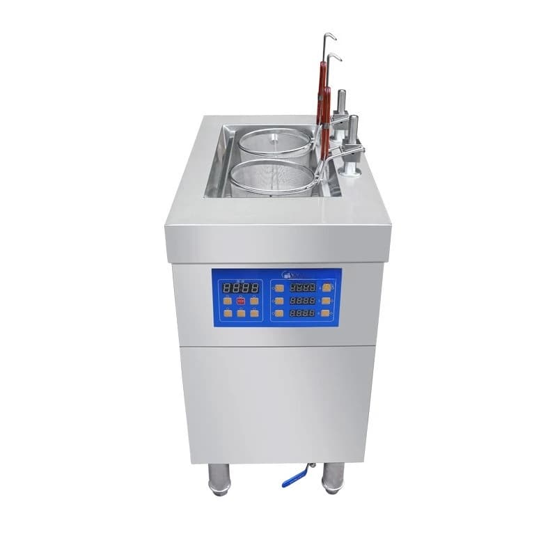 Automatic lifting noodle cooking stove, two-hole dual-control electric noodle cooking machine, commercial