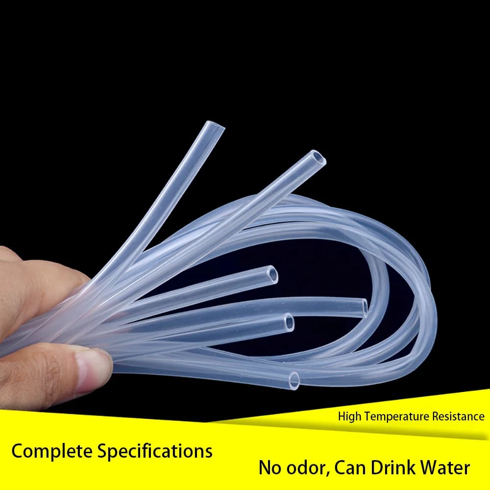 10Meter Food Grade Clear Transparent Silicone Rubber Hose Flexible Nontoxic Silicone Tube ID 0.3/0.5/0.7/0.8/1/1.2/1.5/1.6/1.8mm