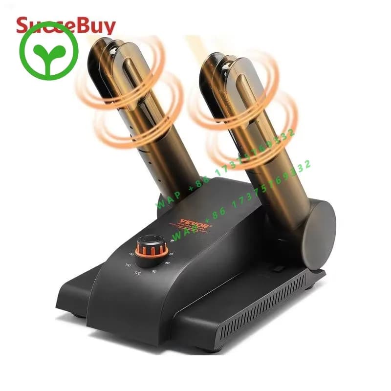 【Premium】SucceBuy 180° Fold le 2/4Tubes Shoe Dryer Port le Boot Dryer w/ Timer & Blower for Snow Boots Leather Shoes Canvas Shoe