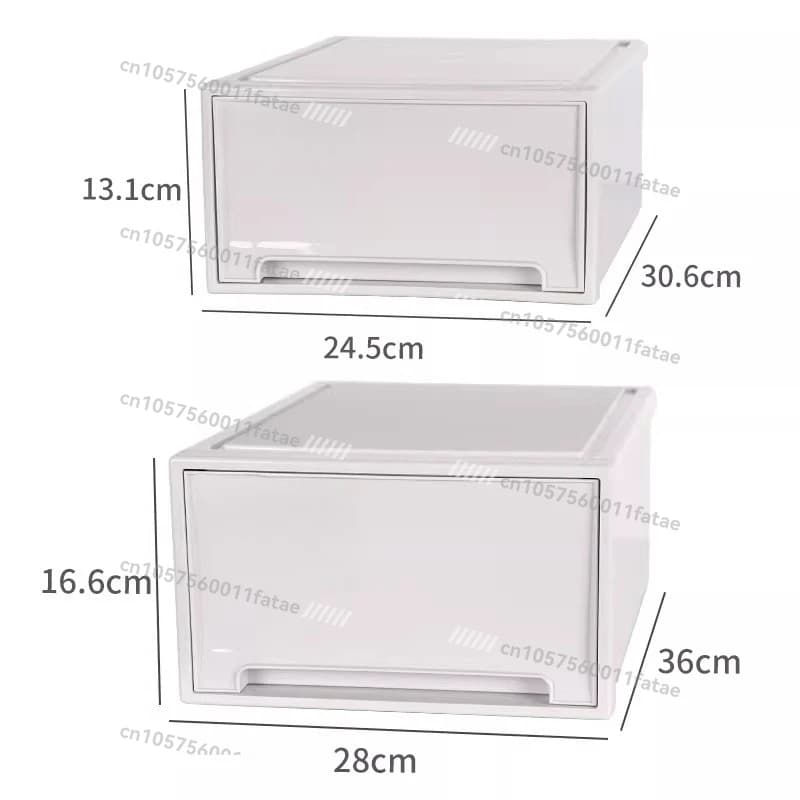 Customized Plastic Solid-color Shoe Box Drawer Dustproof, Thickened Multi-layer Combination of Men's and Women's Shoes