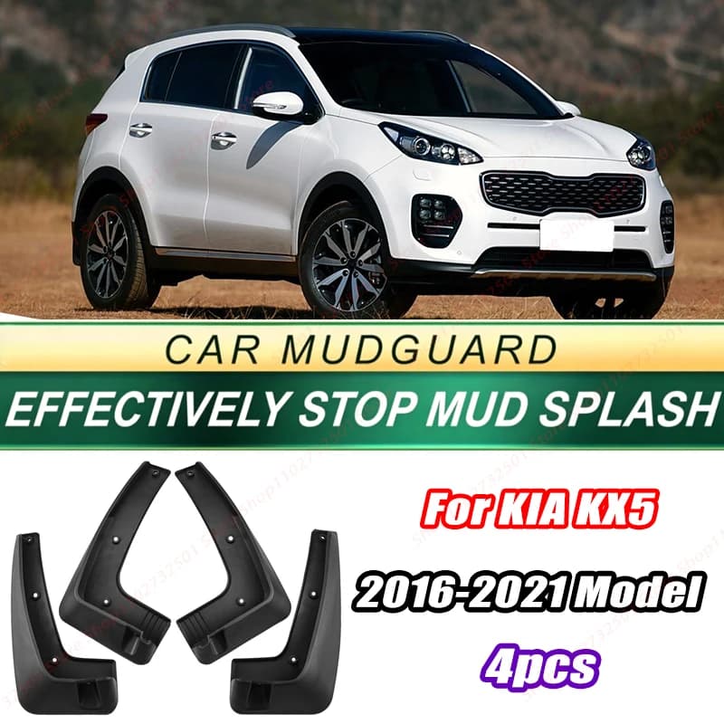 For KIA KX5 2016-2021 Model 4PCS Front Rear Mud Flaps Splash Guards Fender Mudguards Auto Accessories