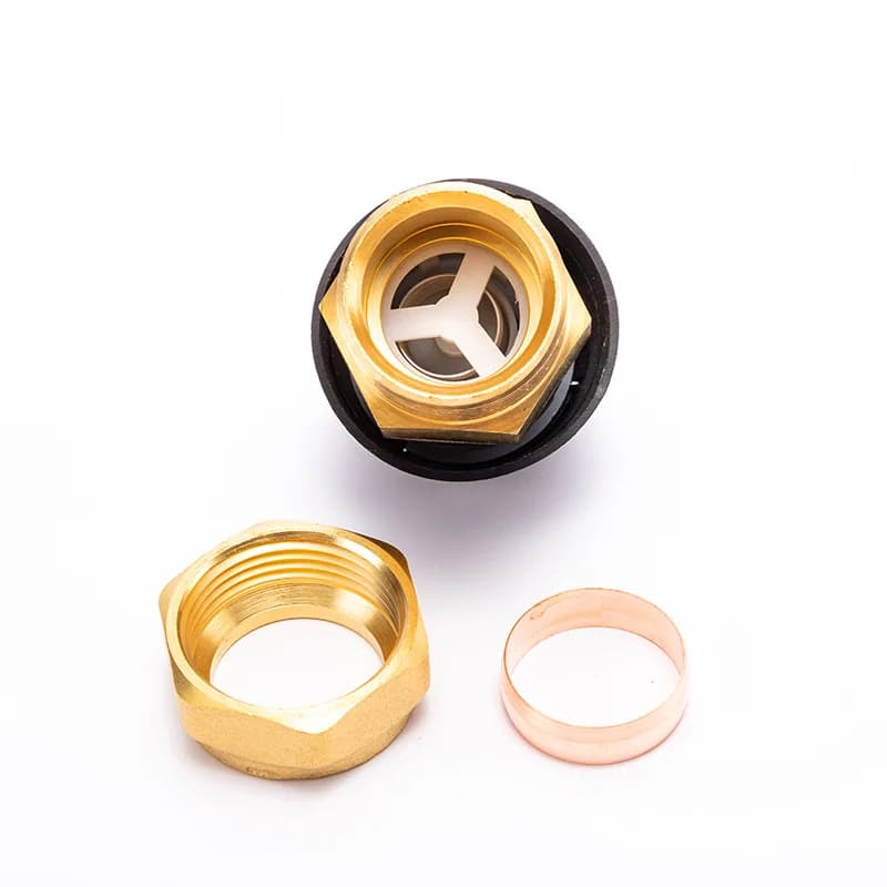Brass Drain Valve 6 Points Thickened Automatic Drain Valve DN20 External Thread Filter Ball Valve