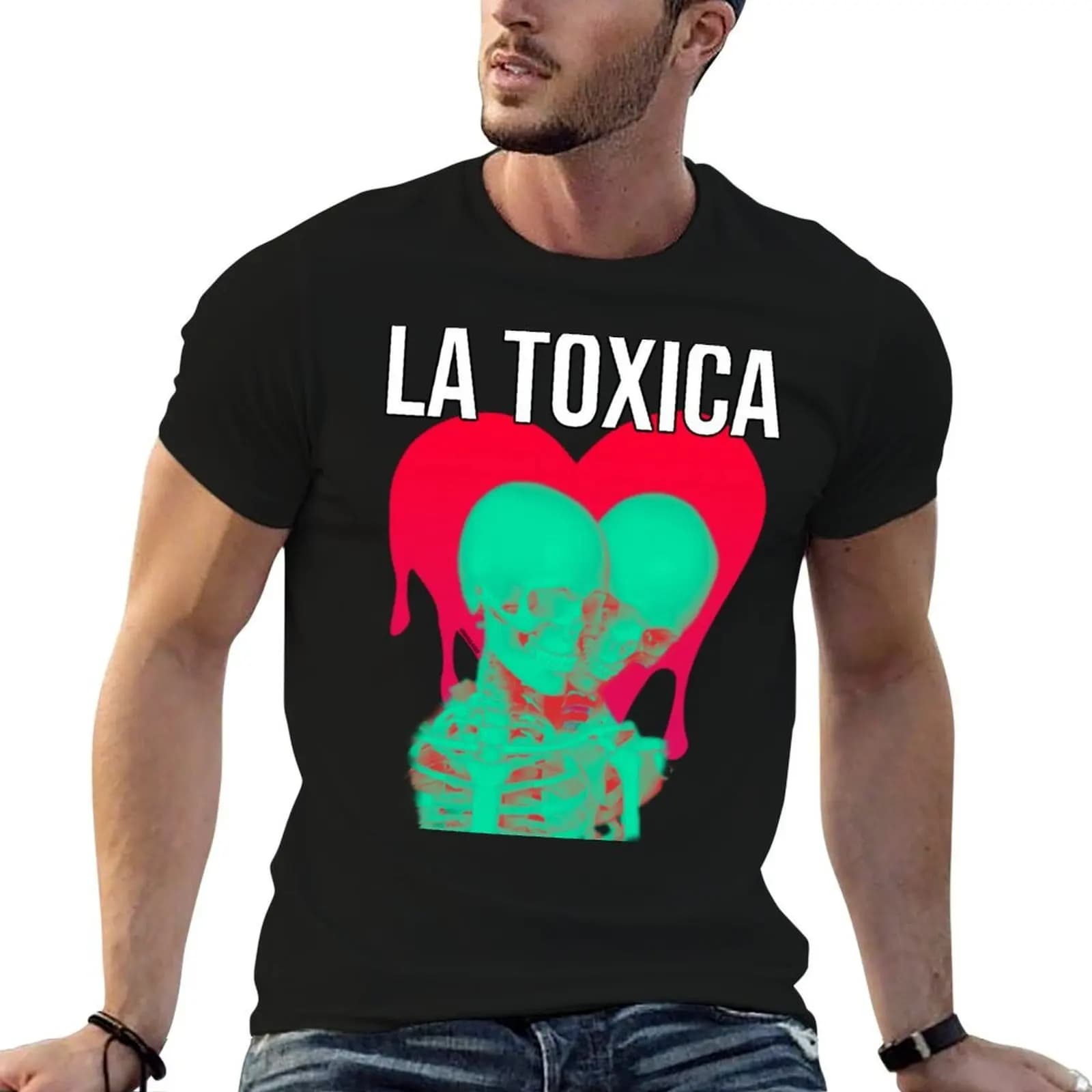 La Toxica T-Shirt oversized t shirt baggy shirts men graphic t shirts