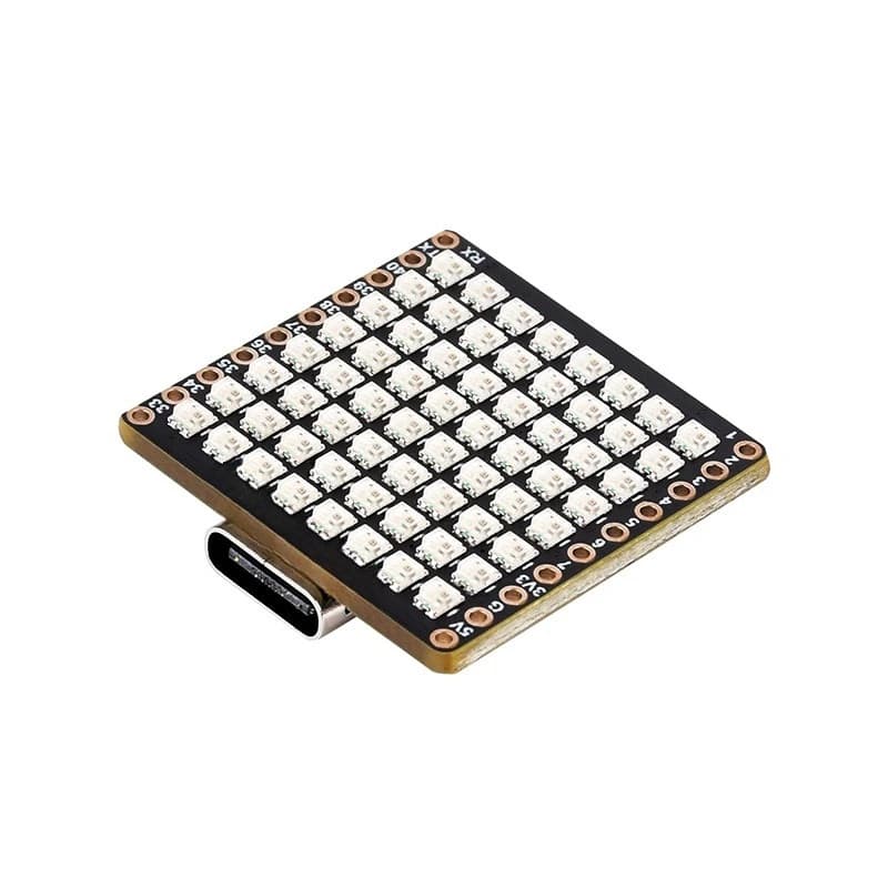 ESP32-S3 Micro Development Board 8x8 LED Matrix with Wi-Fi and Bluetooth Low Energy Compact Board