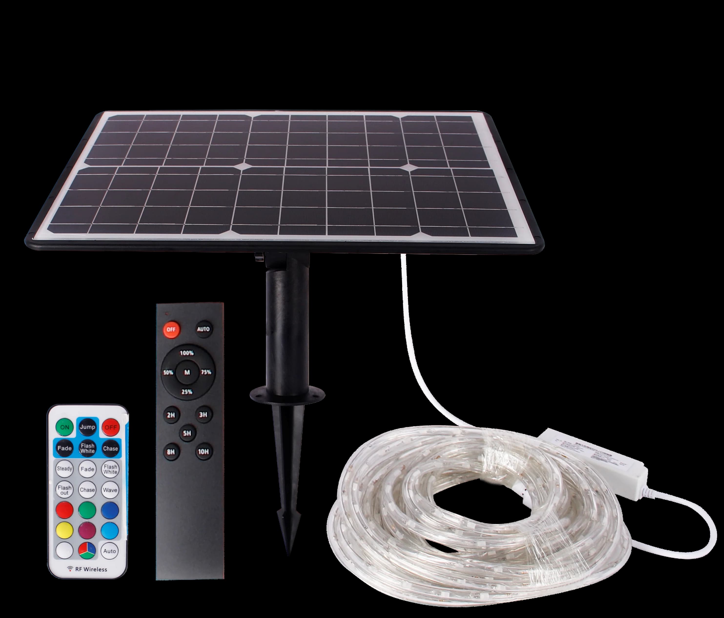 Garden Solar-Powered LED Strip - Waterproof Solar Light Strip with Remote, Color Changing Solar Light Strip for Party