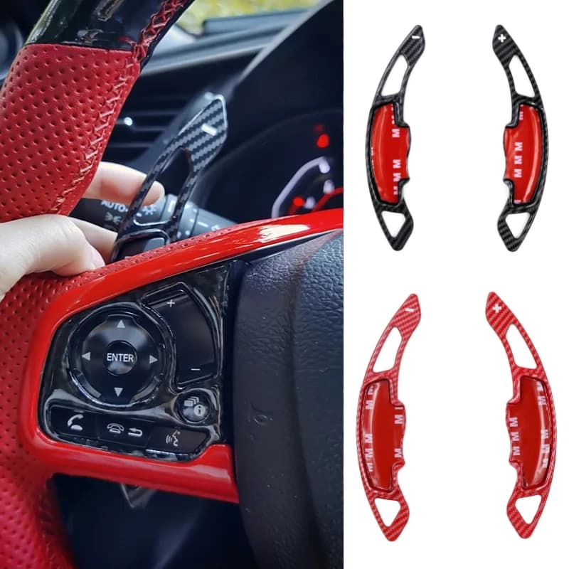 2pcs/lot For Honda Civic G10 Accord X CR-V Odyssey 2018-2022 ABS Carbon Fibe Car Sports Steering Wheel Shift Paddle Shifter fit