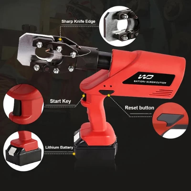 EC-40A Battery Electric Powered Cable Cutter Wire Cutting Tool