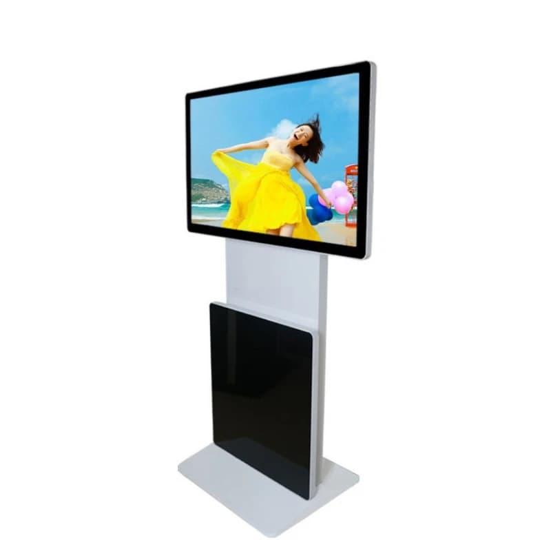 43 inch 360 ° rotating advertising machine high definition vertical touch all-in-one machine, floor touch advertising display